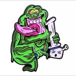 Ghostbusters Slimer Stoner Enamel Pin